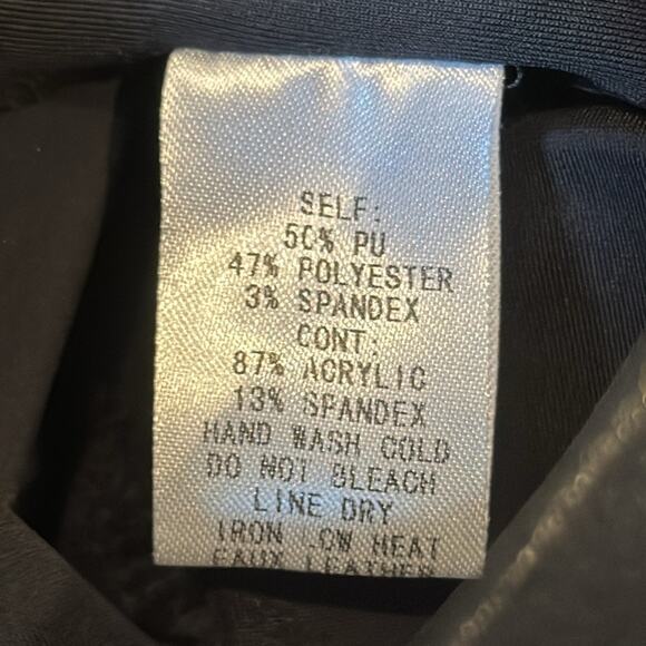 NWT LBLC The Label Women's Ashley Vegan Leather Legging Black Size XS - Picture 9 of 10